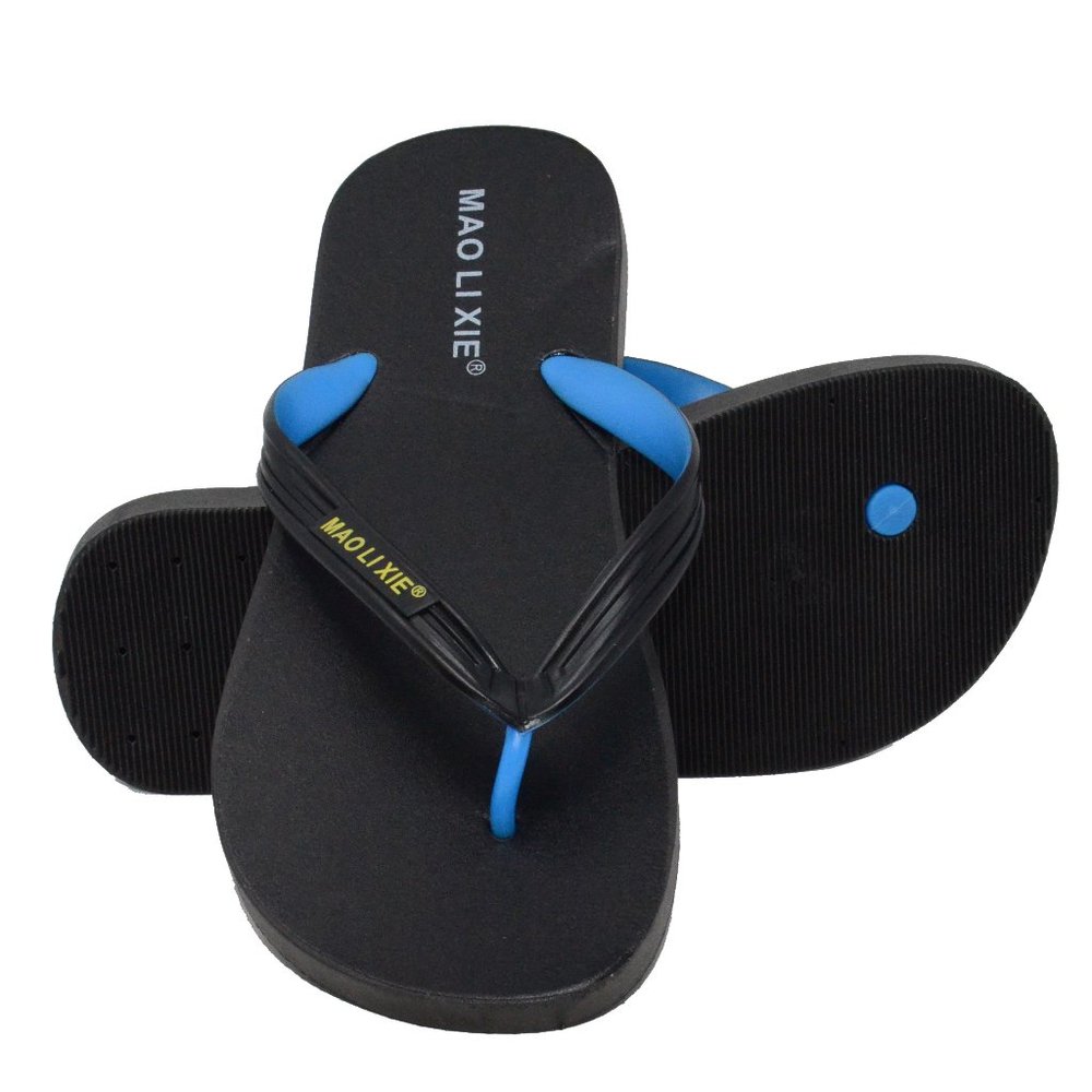 MAO LI XIE Men's Summer Beach Flip Flops Slippers PVC Comfort Thongs Sandals